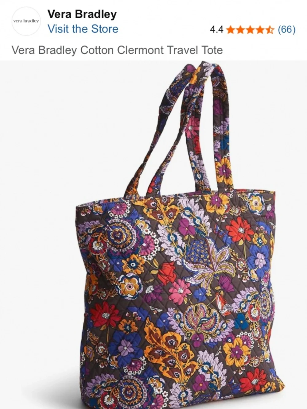 Vera Bradley tote bag new
